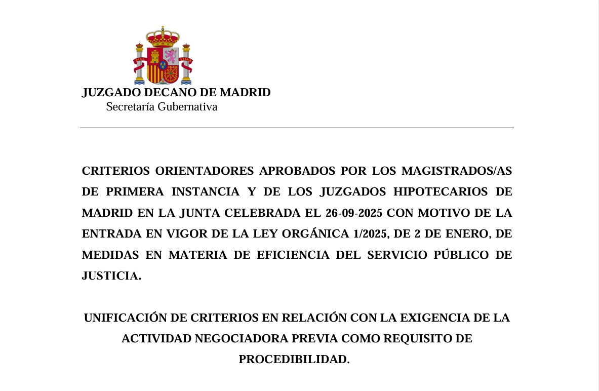 Los jueces de Madrid validan la Entrega Electrónica Certificada para acreditar la mediación previa obligatoria